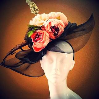 Pink Peony Fascinator