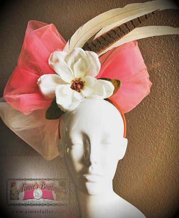 Coral Fascinator