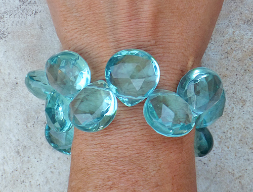 Aqua Quartz Bracelet