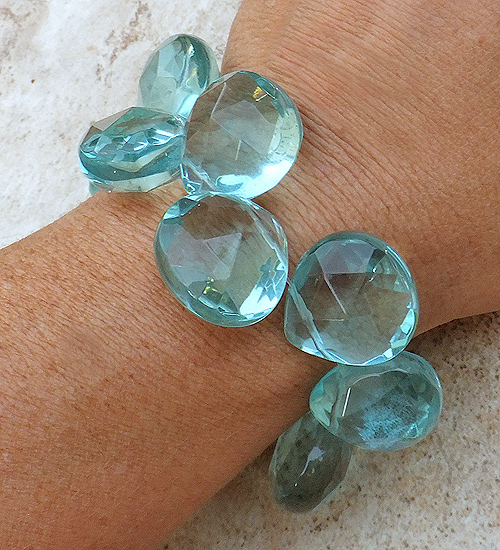 Aqua Quartz Bracelet