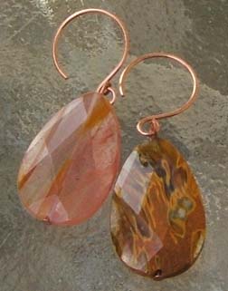 CHERRY QUARTZ EARRINGS 