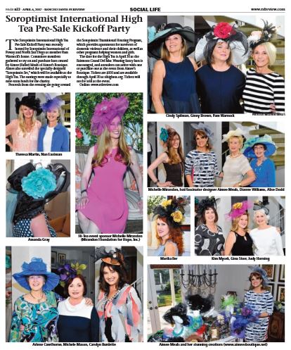 Soroptimist Hat Event