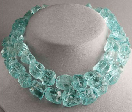 Aqua Quartz Double Strand