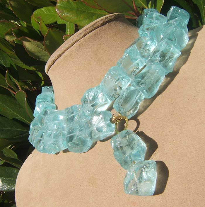 Aqua Quartz Necklace